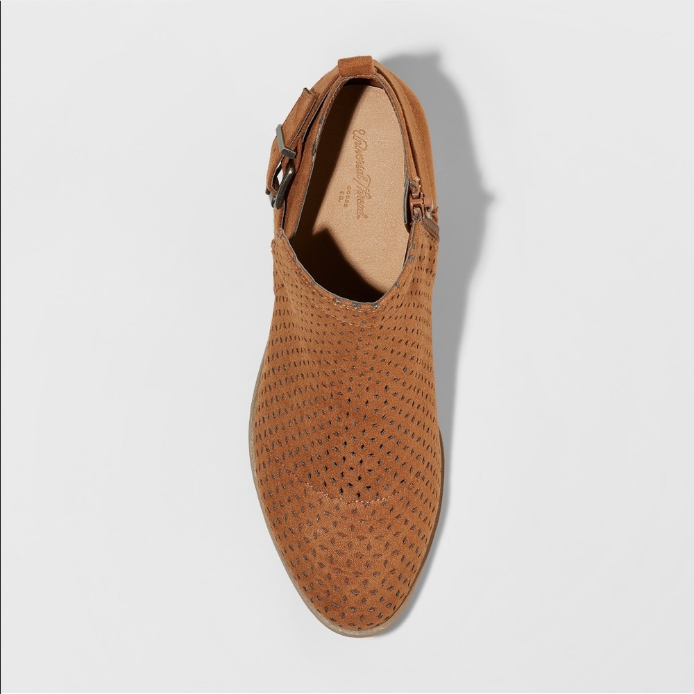 Laser Cut Buckle Bootie Cognac - New - Picture 3 of 4